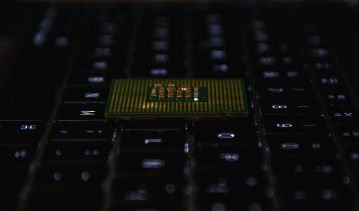 Microchip kept on keyboard